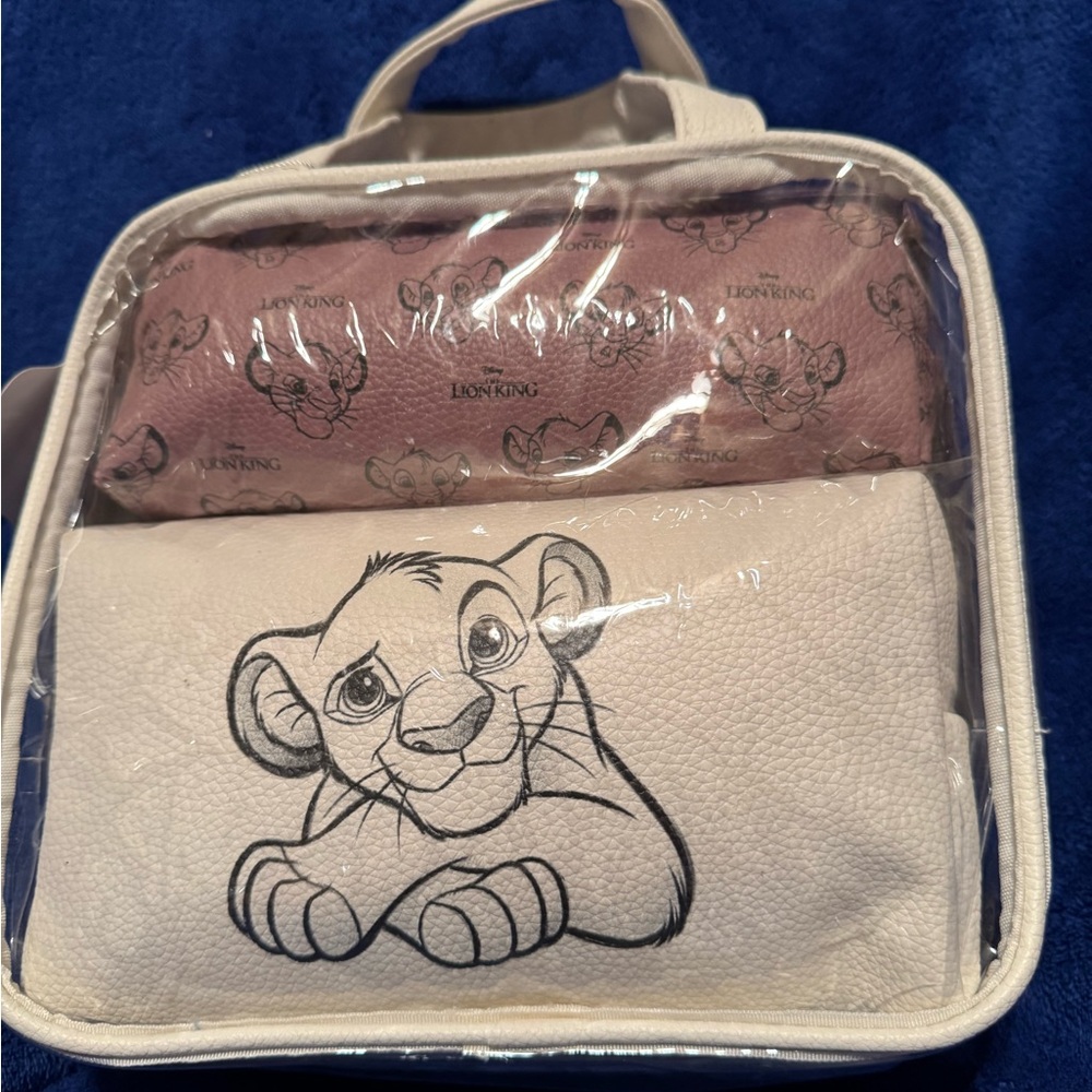 Primark Disney Simba 3 Piece Cosmetic Bag Set
